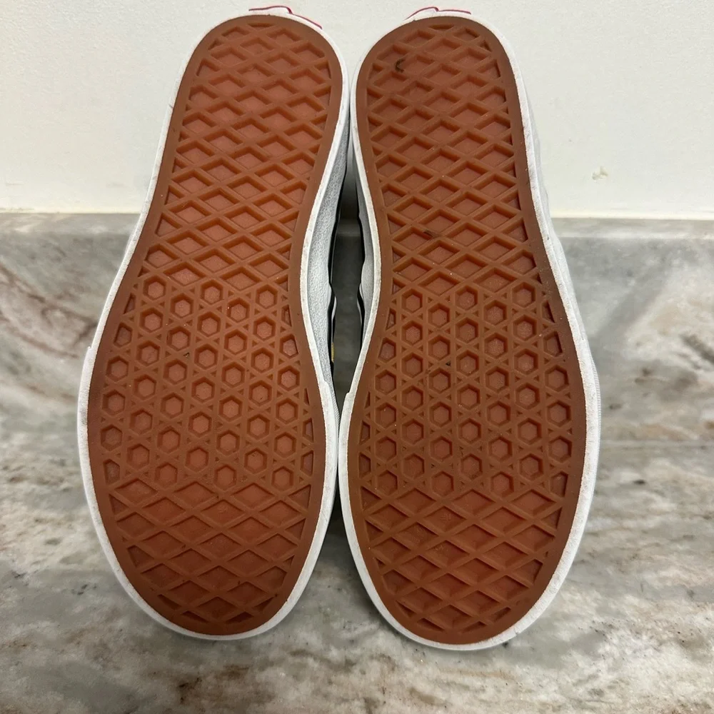 Vans Custom Classic Sunflower Checkered Slip-On Shoes - Picture 5 of 6